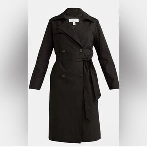 Sofia by Sofia Vergara Classic Black Trench Coat